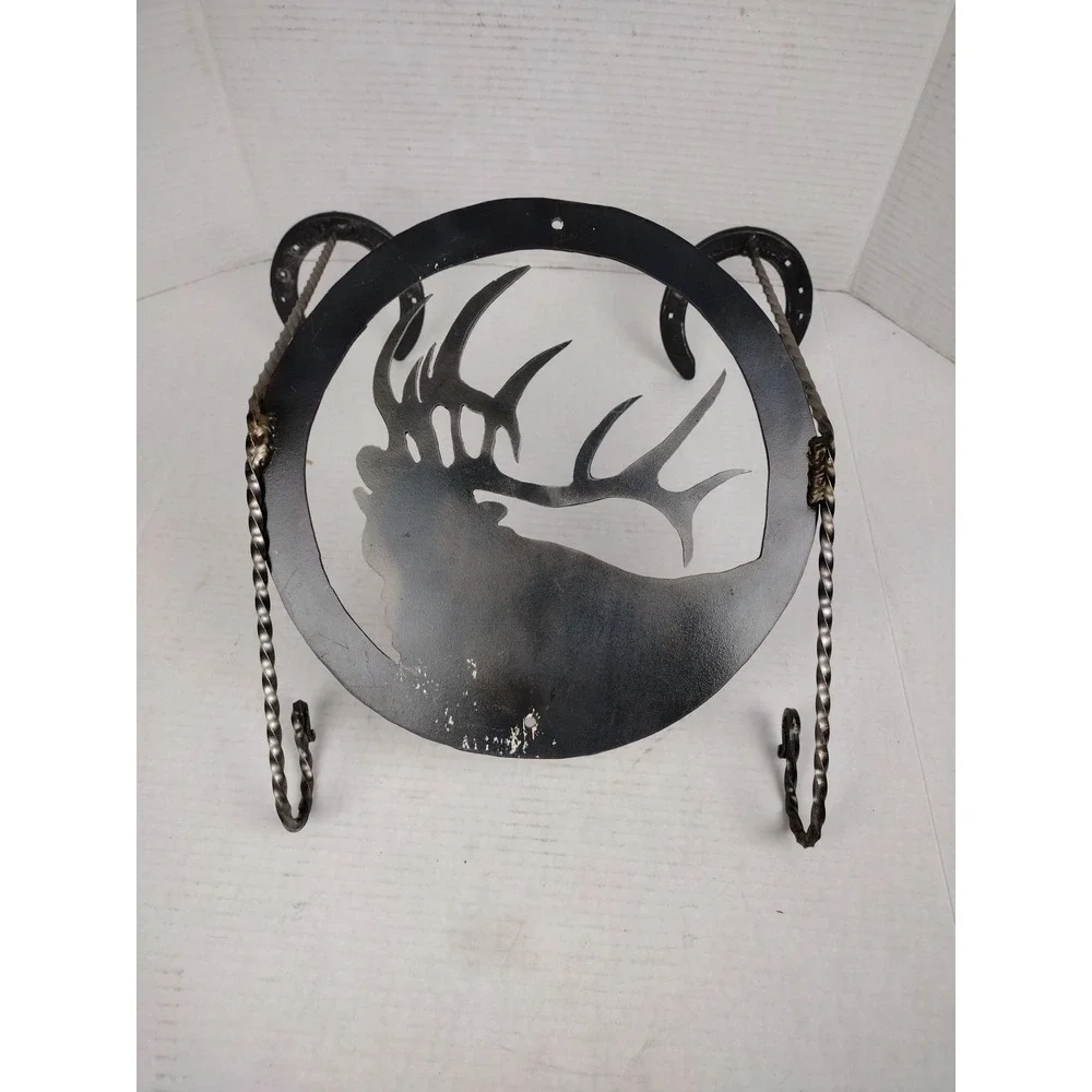 COAT/HAT RACK Metal ELK Handmade Western Artist Made Wall Mount Hang OOAK